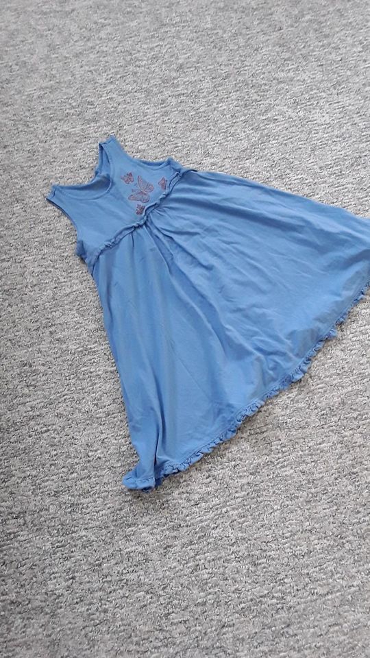 Jako-o Kleid Kleidchen Gr. 104 110 blau Porto 2 Euro Drehkleid in Bernau