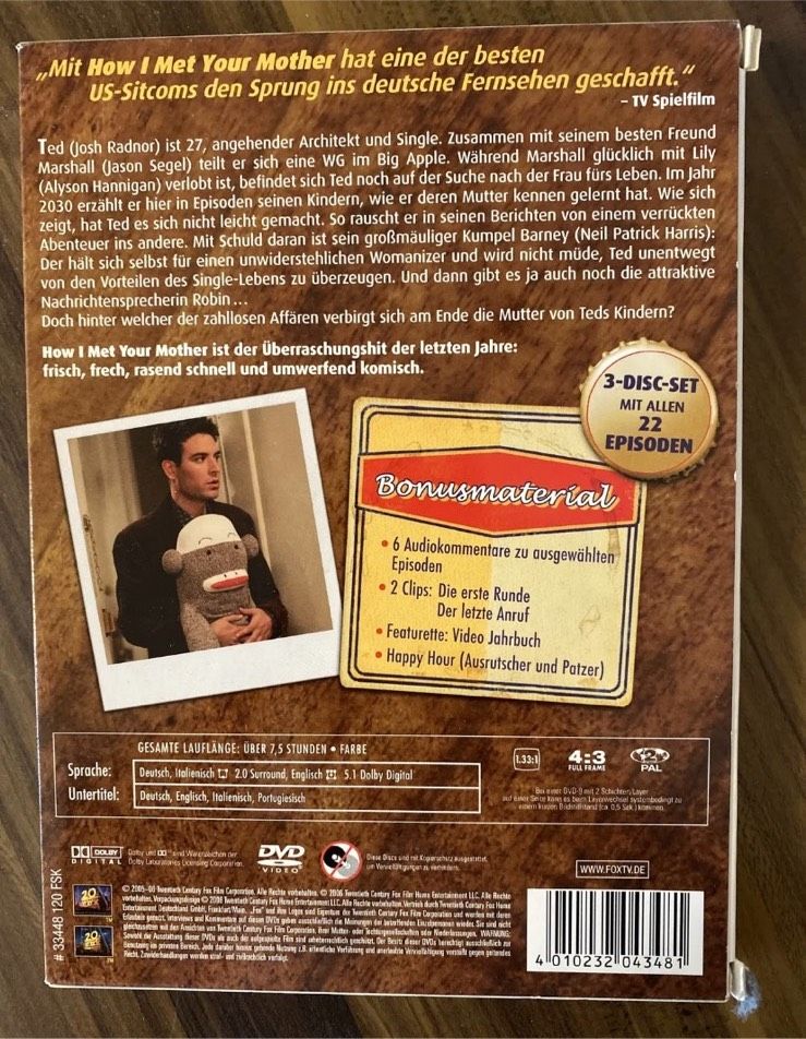 How I Met Your Mother - Season 1 [3 DVDs] (DVD, 2009) in Bochum
