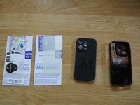 3x Panzerfolie 2x Handyhülle iPhone 15 Pro Handycase Schwarz Sachsen - Bad Dueben Vorschau