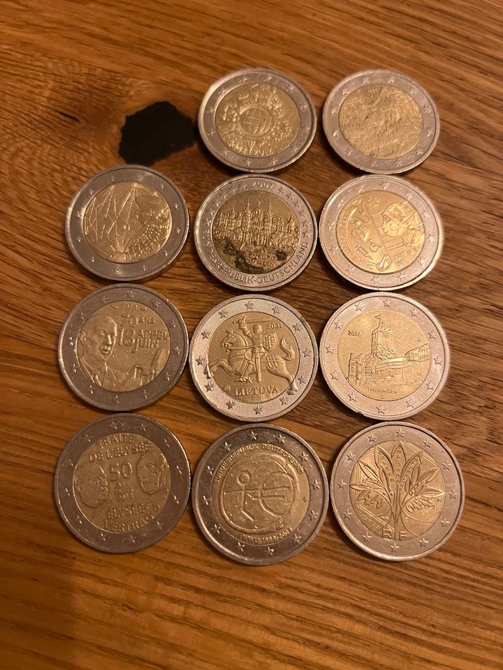 11 Sondermünzen 2 Euro Gedenkmünzen Sammler in Düsseldorf