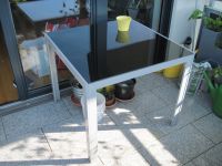 Balkon-Tisch Garten-Tisch Metall Glas grau schwarz Bayern - Augsburg Vorschau