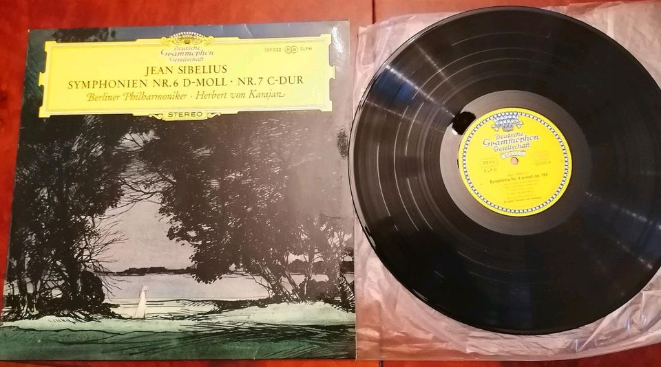 Berliner Philharmoniker Jean Sibelus, Karajan LP Vinyl Platte in Parkstetten