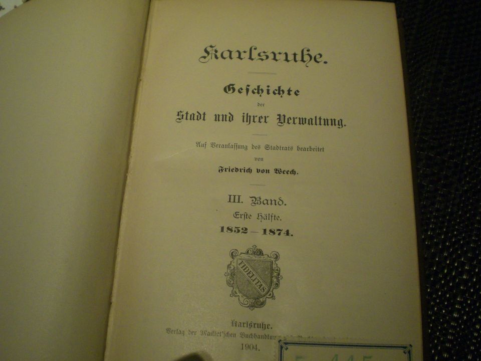 Karlsruhe - Geschichte der Stadt in Heppenheim (Bergstraße)