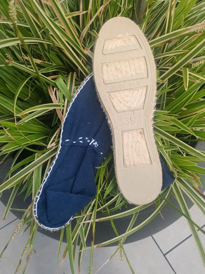 Dunkelblaue Espadrilles ❤NEU!!❤ Gr.39 in Aichach