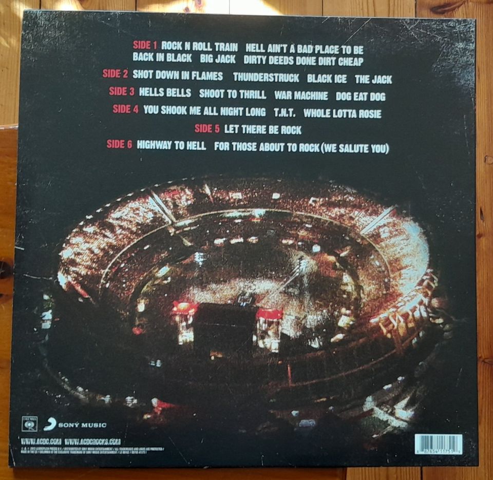 Schallplattensammlung Auflösung AC/DC Live At River Plate 3 LP in Leegebruch