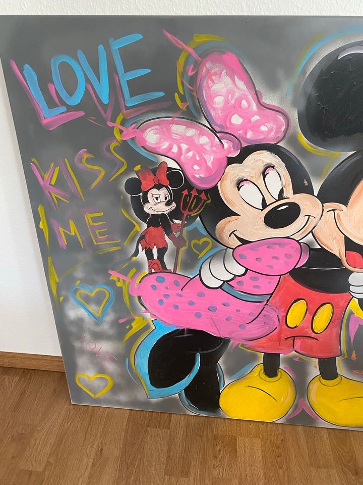 Mickey Mouse Wandgemälde Handgemalen in Düsseldorf