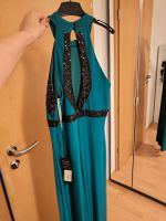 Abendkleid (grün mit schwarzen Paletten) Bayern - Augsburg Vorschau