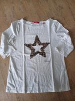 S.Oliver Shirt 3/4 Arm Stern Pailletten Gr. 38 Bayern - Ammerthal Vorschau