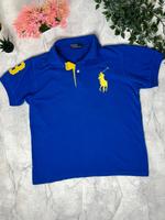 Polo Ralph Lauren Shirt Big Pony Größe M Farbe blau Gelb Vintage München - Altstadt-Lehel Vorschau