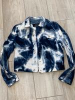 w.Neu Dsquared2 Jeansjacke Batik Blau Weiß, Gr.42/36,NP 599E Hessen - Dornburg Vorschau