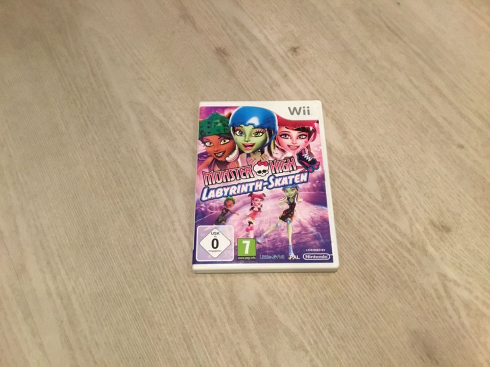 Wii Spiel Monster High Labyrinth Skaten in Fockbek