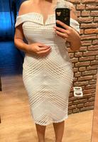 Asos Kleid Spitze Abendkleid Midi weiss beige 40 Schleswig-Holstein - Barsbüttel Vorschau