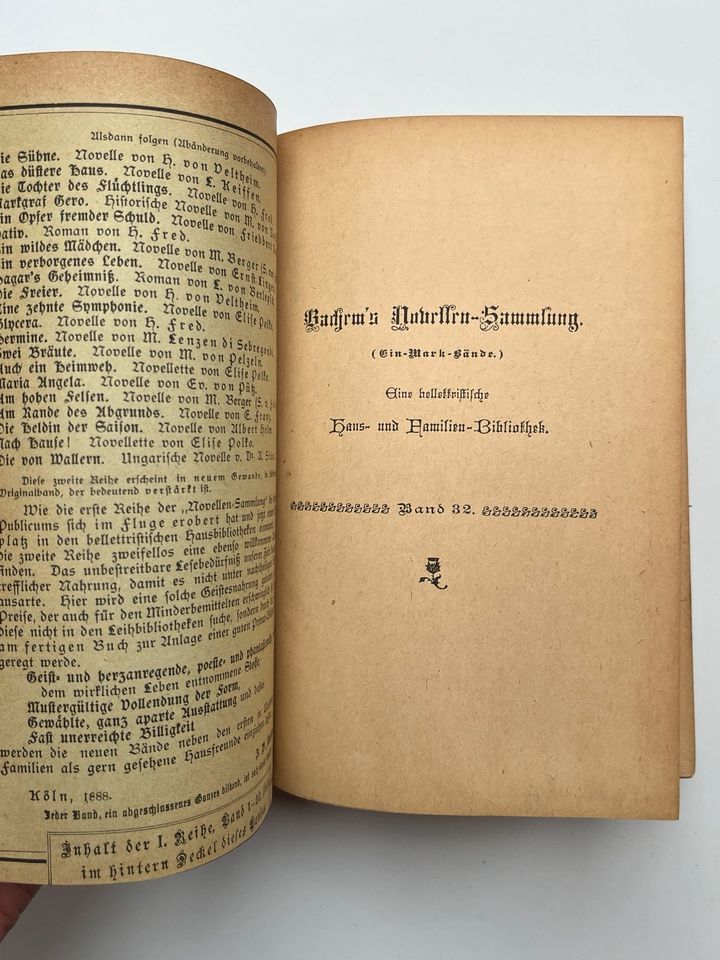 Bachem's Novellen-Sammlung Band 32 Karl May 1888 Rarität in Germering