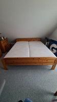 Doppel Bett aus Kiefer Holz mit 2 x Lattenrost und Matratze Baden-Württemberg - Staufen im Breisgau Vorschau
