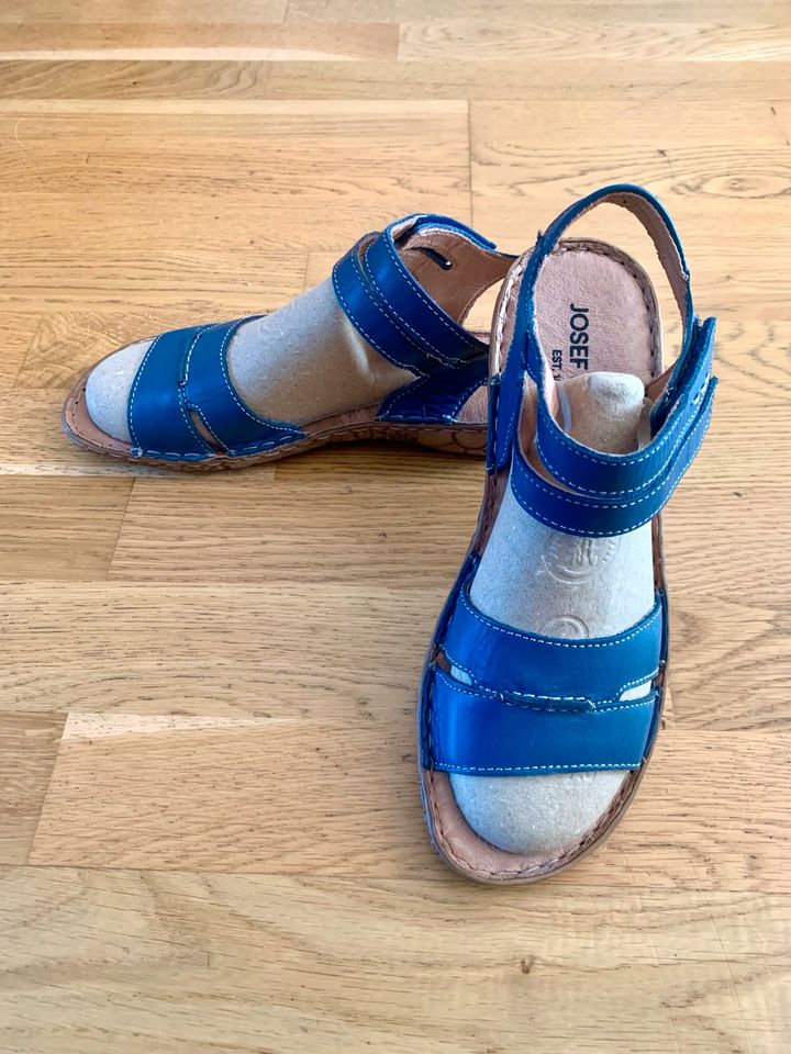 Josef Seibel Sandalen Sandaletten Gr. 38 blau NEU! Rosalie in Herbolzheim