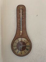 Wanduhr mit Thermometer von Dugena auf Leder Niedersachsen - Wolfsburg Vorschau