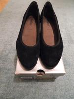 Schuhe Samtchevreau mit Keilabsatz -Gabor Gr. 5,5 Bayern - Creußen Vorschau