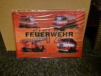 Feuerwehr 112 Blechschild Retten Löschen Bergen Schützen  DDR Niedersachsen - Peine Vorschau