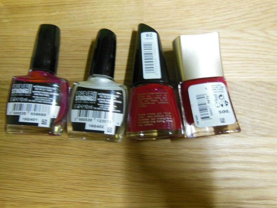 Nagellack, 1x rot,1x lila, 1x weiß, neu in Neuenbürg