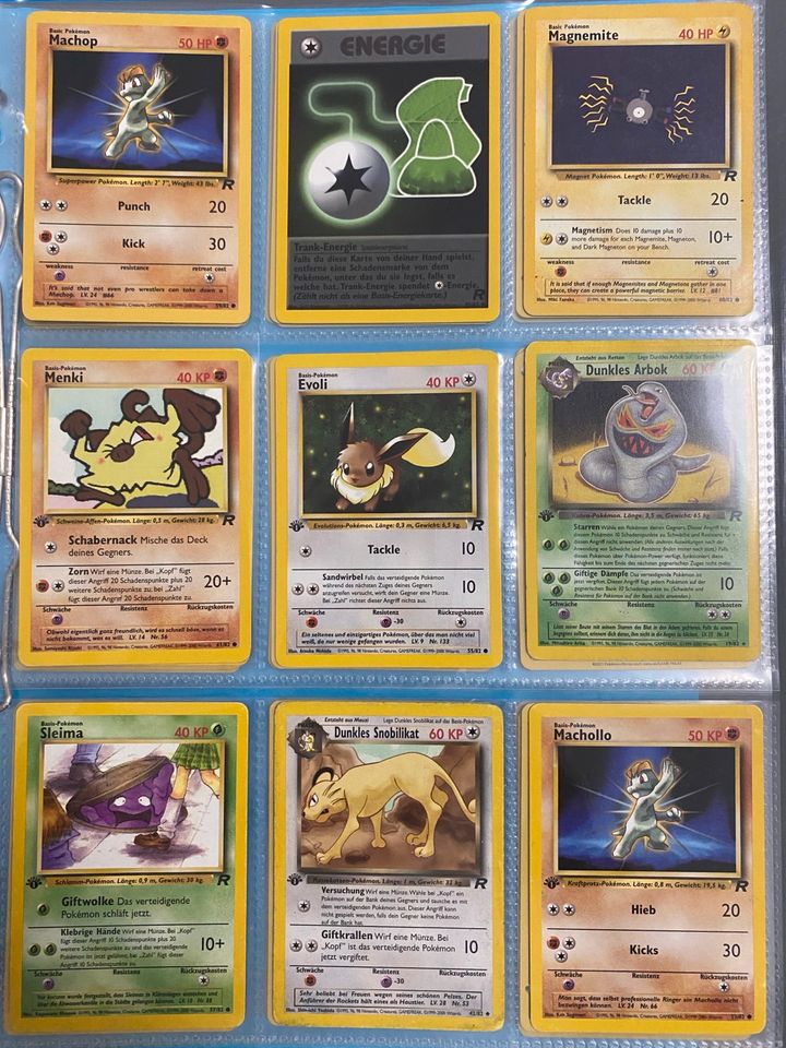 Pokemon karten Sammlung Base Set 1.ed in Sigmaringen