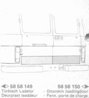 VW LT I (28-35) ab 1975 Kasten; Satz(2) Türbleche Ladetür hinten Bayern - Ansbach Vorschau