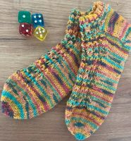 Selbstgestrickte Socken Sneaker Gr. 36/37 aus Schurwolle Rheinland-Pfalz - Mainz Vorschau