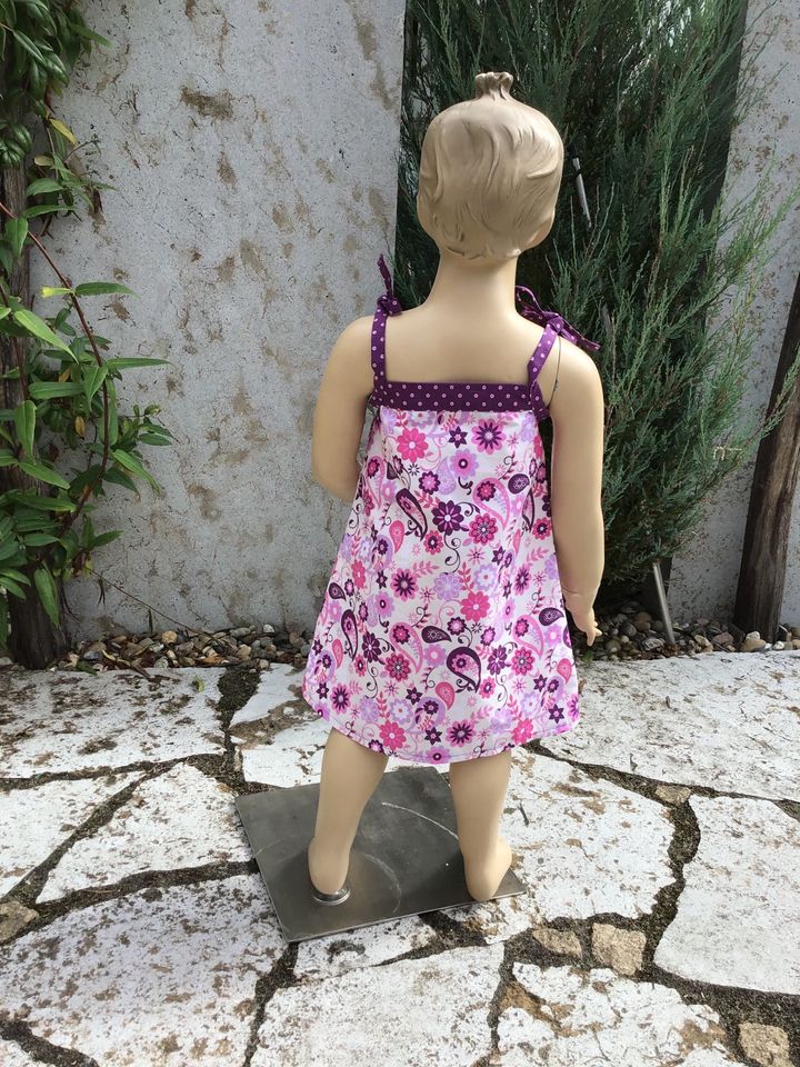 SALE!!! Süßes Sommerkleid, rosa, lila, Blumen, Punkte, HANDMADE in Königheim