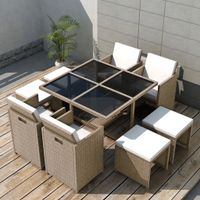 Garten Essgruppe Set Gartenlounge Gartensofa Beige Esstisch Nordrhein-Westfalen - Mönchengladbach Vorschau