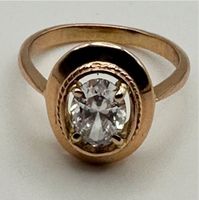 Ring Gold 585 UdSSR mit Bergkristall Gr,56 Nordrhein-Westfalen - Wachtberg Vorschau