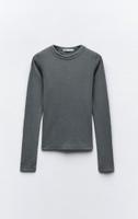 Langarmshirt mit Rippenbündchen Bayern - Pliening Vorschau