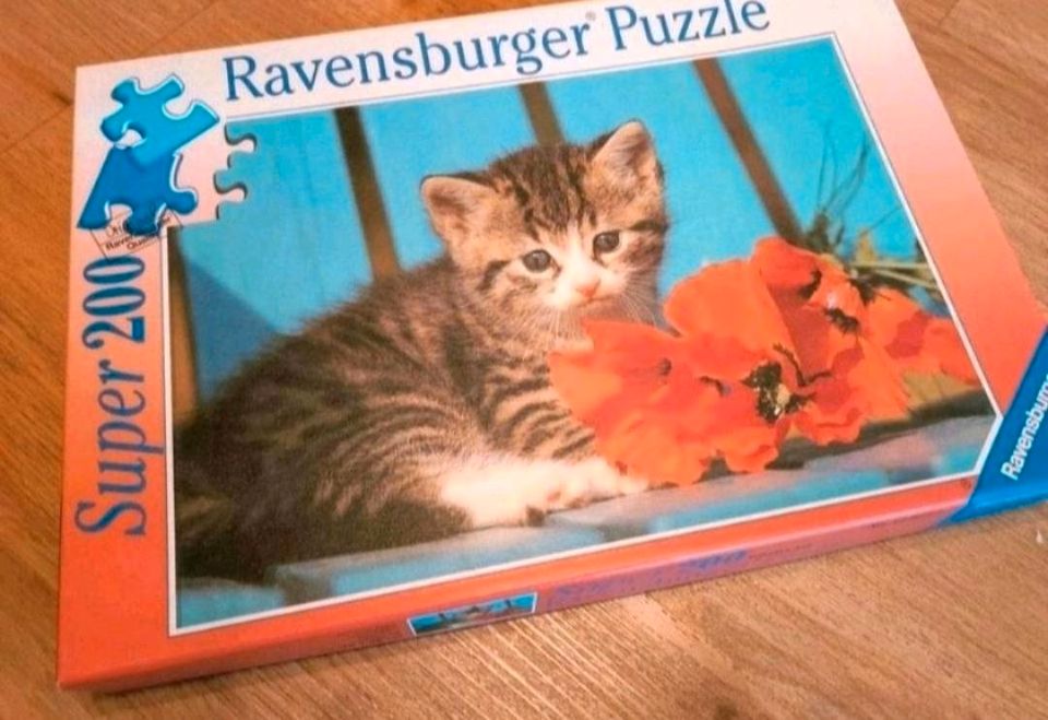 Ravensburger Puzzle Super 200 Babykatze in Althütte