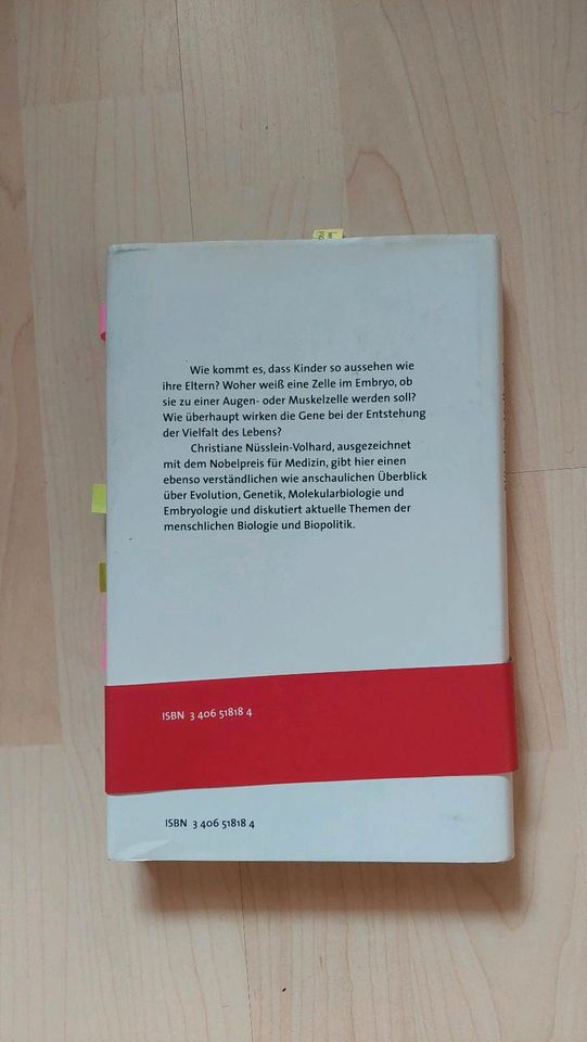 Das Werden des Lebens, Christiane Nüsslein-Volhard, CNV, Buch in Lützelbach