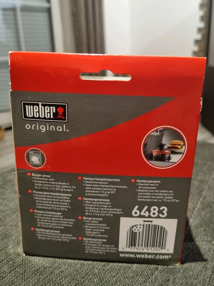 Original Weber Grill Hamburgerpresse 6483 NEU (10) in Dallgow