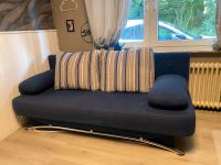 Zu verschenken blaue Couch ausziehbar zum Bett mit Bettkasten Niedersachsen - Westoverledingen Vorschau