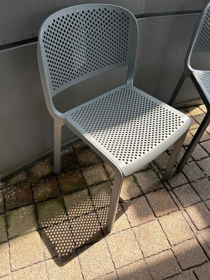 Stühle Outdoor Pedrali Anthrazit Set in Ingolstadt