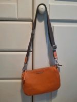 Kleine Crossbody Leder Handtasche Clutch Orange braun Mango Hessen - Wöllstadt Vorschau