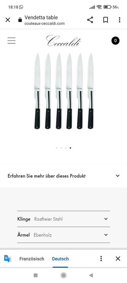 Ceccaldi Steakmesser aus Korsika Original Messer NEU in Rheinfelden (Baden)