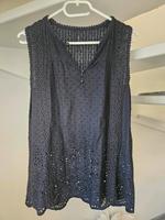 Marc Cain Spitzen Bluse/Tunika dunkelblau Gr.N2 / 36 Hessen - Leun Vorschau