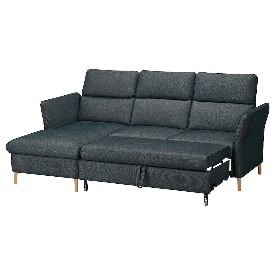 IKEA FAMMARP 3er-Bettsofa, Schlafsofa, links schwarz / grau in Offenbach