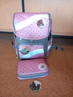 Schultasche +Federmäppchen gefüllt rosa Pferde belmil Bayern - Falkenstein Vorschau