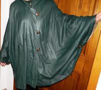 Lederponcho mit Kapuze, Lederponcho braun Hessen - Gründau Vorschau