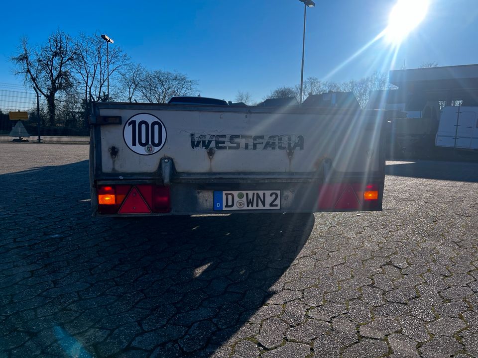 Anhänger Pritsche Westfalia 2 Tonnen 100 km/h 3,50m Ladefläche in Grevenbroich