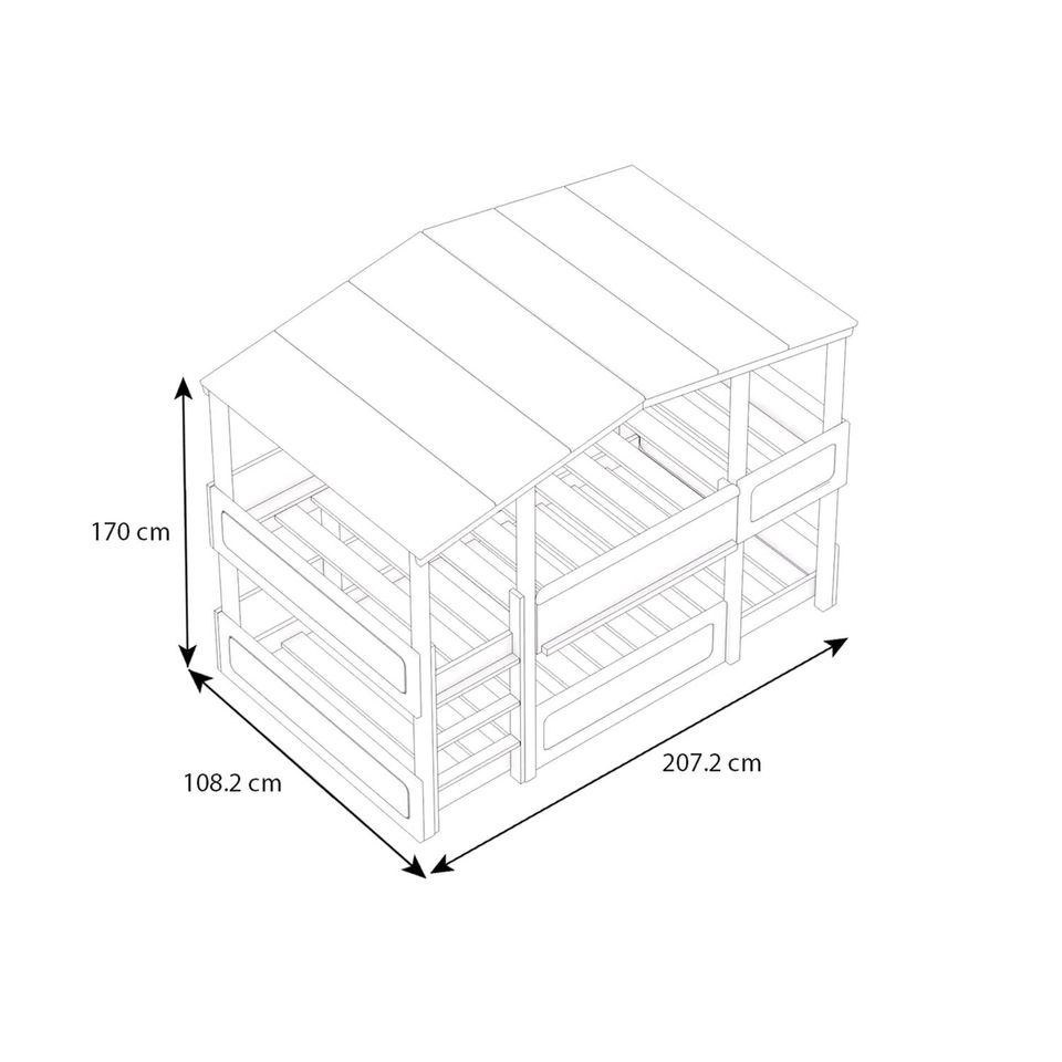 Kinder Etagenbett, Wallenfels Nature Kid Modell Cory (90 x 200cm) in Leipzig