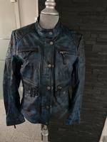 Gipsy Lederjacke blau/schwarz in Größe M Nordrhein-Westfalen - Ahaus Vorschau