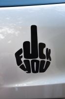 Fuck You Mittelfinger Stinkefinger Auto Aufkleber Sticker Nordrhein-Westfalen - Bergisch Gladbach Vorschau