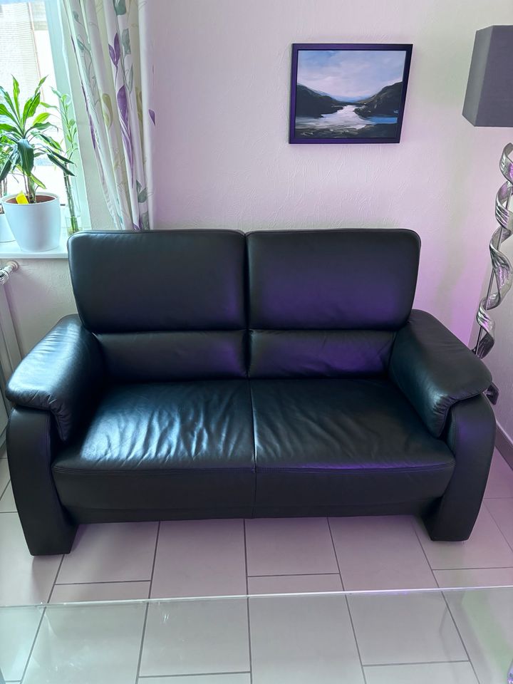 Leder Couch 2 sitzer Sofa in Ennepetal
