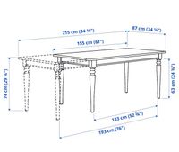 Ikea Ingatorp Ausziehtisch weiß 155/215 x 87 cm Landhausstil Nordrhein-Westfalen - Mülheim (Ruhr) Vorschau