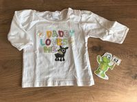 Shirt langarm, Langarmshirt H&M Daddy loves me Gr. 62 - sehr gut Bayern - Elchingen Vorschau