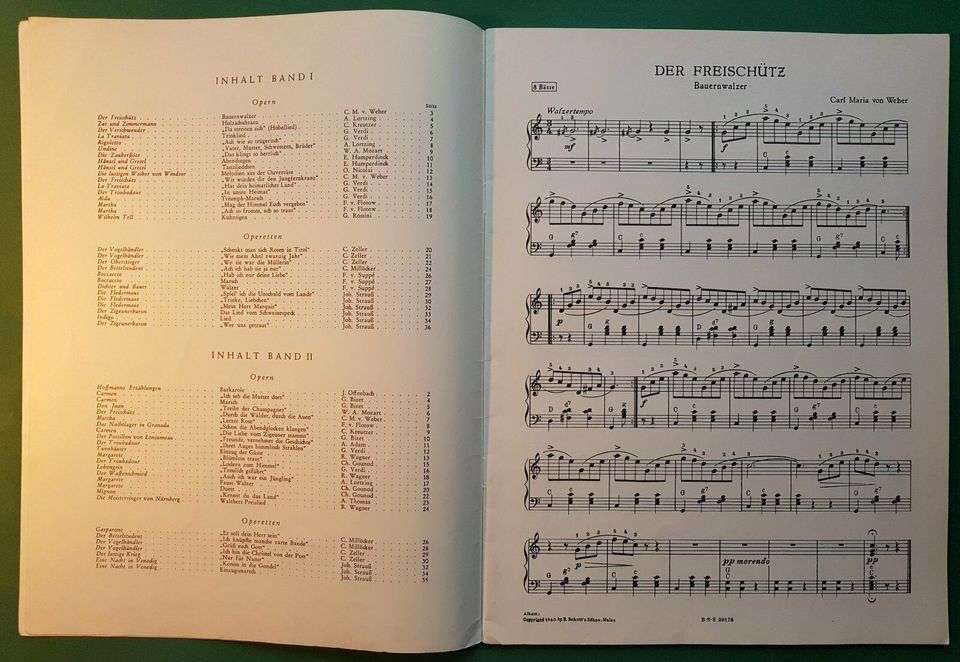 Aus Opern und Operetten - für Akkordeon. Bearb: W. Meyer. Bd. 1 in Hannover