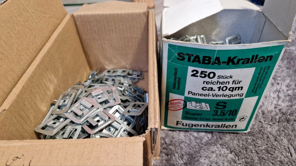 Staba-Krallen Fugenkrallen ca.400 Stk, S 3,5/10, Paneel-Verlegung in Schaafheim